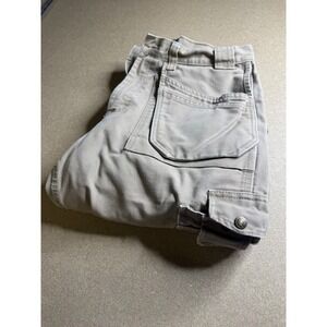Blaklader Workwear Mens 32x32 Khaki Cotton Canvas Multi Pocket Utility Pants Tan
